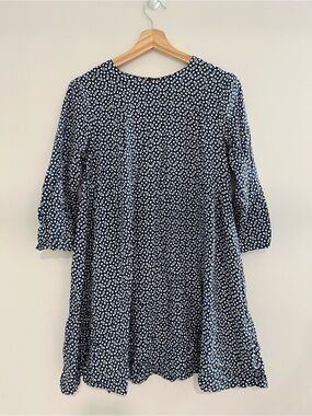 H&M Navy and White Mini Floral Dress